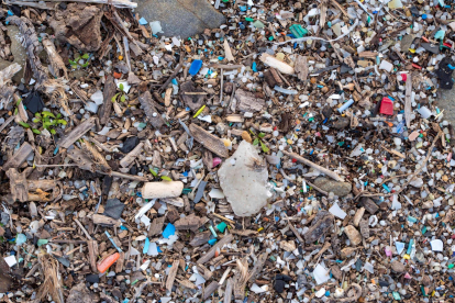 En la imagen de archivo, plásticos, mesoplásticos y microplásticos en una playa. EFE/ David Arquimbau Sintes