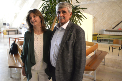 Nuria González junto a su mentor, Juan Francisco García Marín.