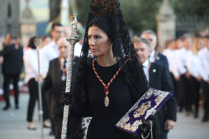 Ponferrada celebra los diez años de la coronación canónica de Nuestra Señora de la Soledad.