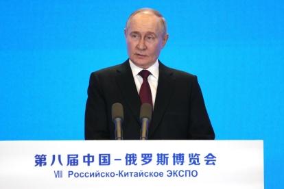 El presidente ruso, Vladímir Putin, durante un acto en Harbin, provincia de Heilongjiang, China, el 17 de mayo de 2024. EFE/EPA/MIKHAIL METZEL/SPUTNIK/KREMLIN POOL MANDATORY CREDIT