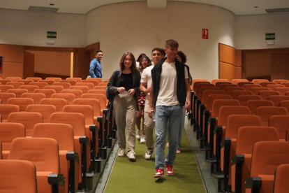 Estudiantes de Erasmus en León.