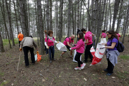 UN GRUPO DE VOLUNTARIOS PARTICIPA EN LA LIMPIEZA DE LA CANDAMIA, EN UNA INICIATIVA INCLUIDA EN EL PROGRAMA DE VOLUNTARIADO AMBIENTAL