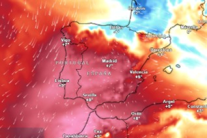 Una masa de aire anormalmente cálido atraviesa España estos días