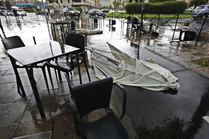 Las lluvias han ocasionado daños en algunos puntos de León.