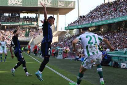 Un momento del partido.