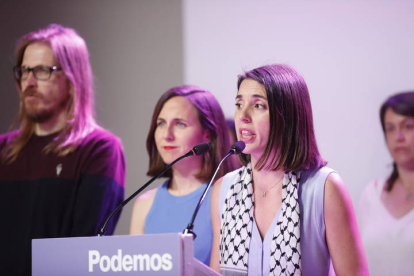 La candidata de Podemos al Parlamento Europeo, Irene Montero.