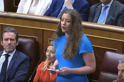 Ester Muñoz, en el Congreso de los Diputados