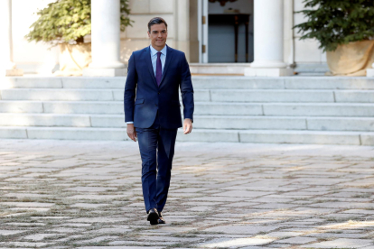 En la imagen de archivo, el presidente del Gobierno, Pedro Sánchez, poco antes de una entrevista con la Agencia Efe en el Palacio de La Moncloa. EFE/Chema Moya