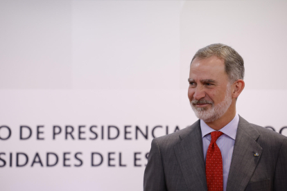 Imagen de archivo del rey Felipe VI en la sede del Instituto Cervantes en Madrid. EFE/ Javier Lizón