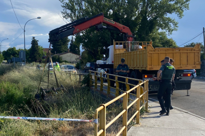 El accidente se produjo a la entrada de Robledo.