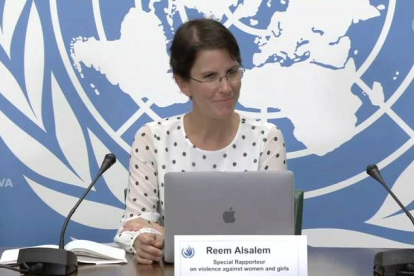 Reem Alsalem, de Jordania, es la relatora especial sobre la violencia hacia mujeres y niñas.
