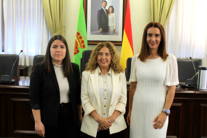 Natalia Calvo, Pilar Marqués y Enedina Quiroga