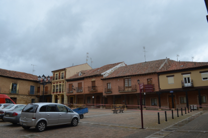 Viviendas de la Plaza Mayor afectadas por el derrumbe de marzo