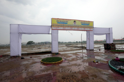 Imagen de la zona donde se registró la estampida en Hathras, Uttar Pradesh, India, el 3 de julio de 2024. EFE/EPA/HARISH TYAGI