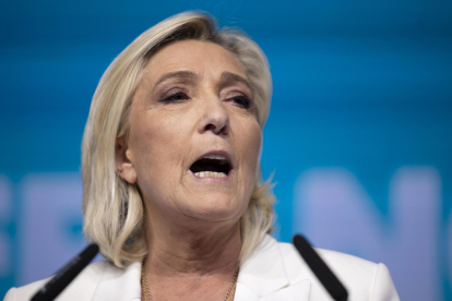 Foto de archivo de la ultraderechista francesa Marine le Pen. EFE/EPA/ANDRÉ DOLOR