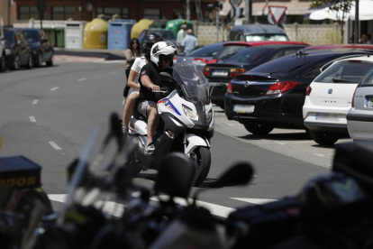 Concentración de motos en Veguellina de Órbigo.