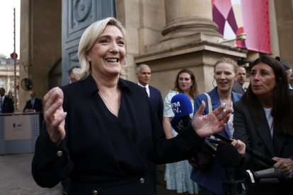 La líder ultraderechista francesa Marine Le Pen, este 10 de julio. EFE/EPA/YOAN VALAT