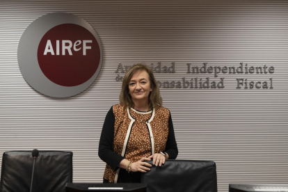 Imagen de La presidenta de la Autoridad Independiente de Responsabilidad Fiscal (AIReF), Cristina Herrero. EFE/J.P. Gandul