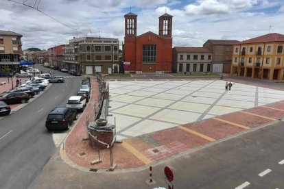 Plaza de España recién remodelada.