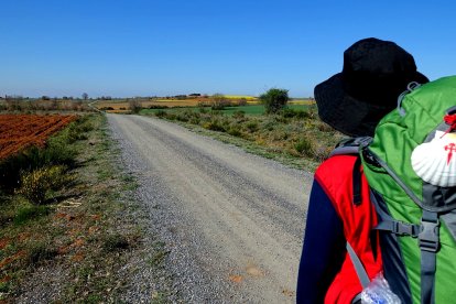 Un peregrino del Camino de Santiago