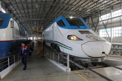 Imagen de archivo de un tren de alta velocidad de Talgo. EFE/ Ignacio Ortega/Archivo