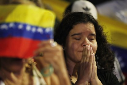 Una venezolana protesta contra Maduro.