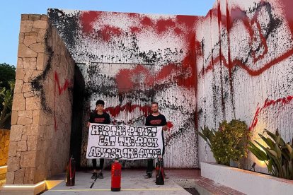 Imagen cedida por el colectivo de activistas climáticos de Futuro Vegetal.