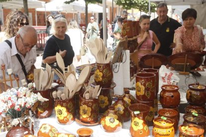 Un puesto de la feria.