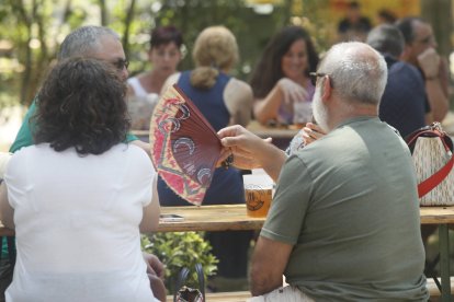 Una jornada de calor en León en una imagen de archivo.