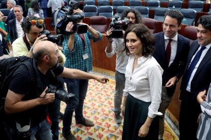 Imagen de archivo de la presidenta de la Comunidad de Madrid, Isabel Díaz Ayuso. EFE/ Kiko Huesca