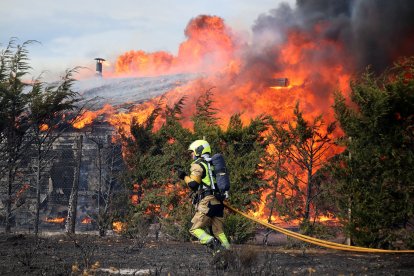 Imagen del incendio.