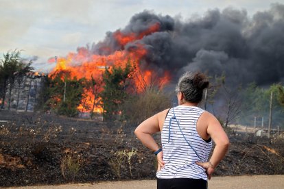 Imagen del incendio.