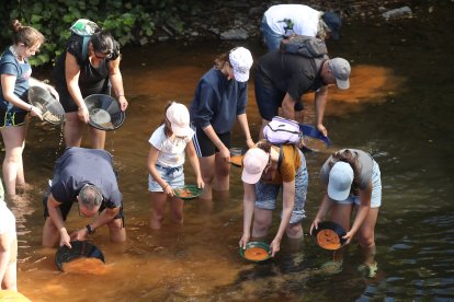 La Fundación Cultura minera de Torre del Bierzo organiza un bateo de oro en el río Tremor a su paso por Torre del Bierzo.