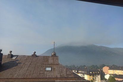 Fuego en el Villar de Santiago.