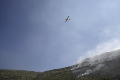 Imagen del incendio forestal.