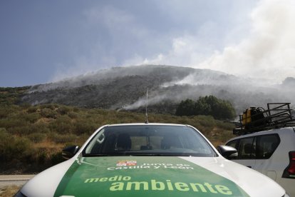 Imagen del incendio forestal.