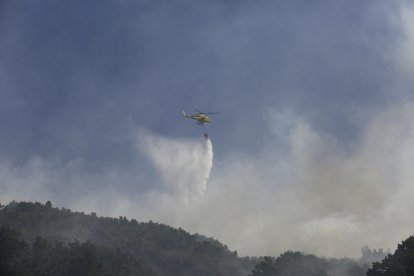 Imagen del incendio forestal.