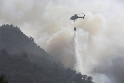 Imagen del incendio forestal.