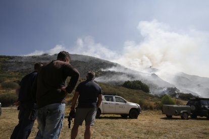 Imagen del incendio forestal.