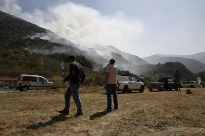 Imagen del incendio forestal.