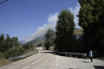 Imagen del incendio forestal.