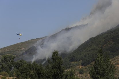 Imagen del incendio forestal.