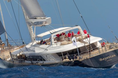 Ftografía facilitada el 19 de agosto de 2024 por la Oficina de Prensa de Perini Navi muestra el velero 'Bayesian', en Palermo, Sicilia, Italia. EFE/EPA/PERINI NAVI PRESS OFFICE / HANDOUT HANDOUT EDITORIAL USE ONLY/NO SALES