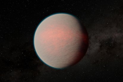 Los planetas con océanos de magma que contienen agua -como el exoplaneta GJ 1214 b, similar a la Tierra, que aparece en esta imagen artística- sólo albergan una pequeña fracción de esta agua en su superficie. La mayor parte se almacena en las profundidades de su interior. Crédito: NASA/JPL-Caltech/R. Hurt