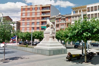 La plaza Santocildes, donde tuvo lugar el suceso.