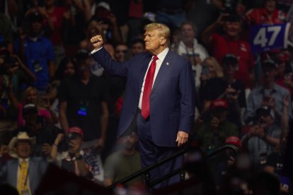 Imagen de archivo del expresidente de EE.UU. Donald J. Trump. EFE/EPA/ALLISON DINNER