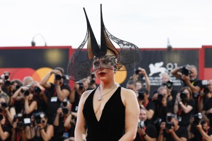 La cantante y actriz estadounidense Lady Gaga llega al estreno de 'Joker: Folie a Deux' en el 81 ° Festival Internacional de Cine de Venecia, en Venecia, Italia, el 4 de septiembre de 2024. La película se presenta en la competición oficial 'Venezia 81' del festival que se celebra del 28 de agosto al 7 de septiembre de 2024. (Cine, Italia, Niza, Venecia) EFE/EPA/FABIO FRUSTAC