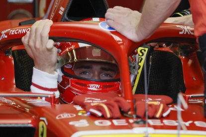 El monegasco Charles Leclerc (Ferrari) Een Bakú, Azerbayán. EFE/EPA/YURI KOCHETKOV