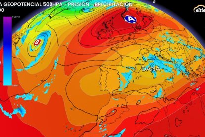 Una Dana retrógrada se acercará por el Mediterráneo y favorecerá chubascos y tormentas.