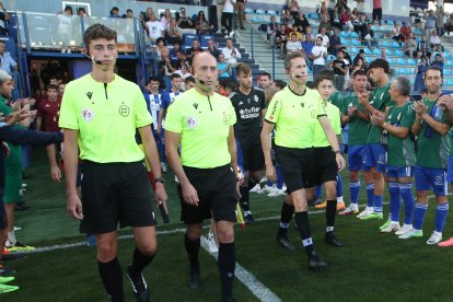 Imagen del partido homenaje al jugador blanquiazul.